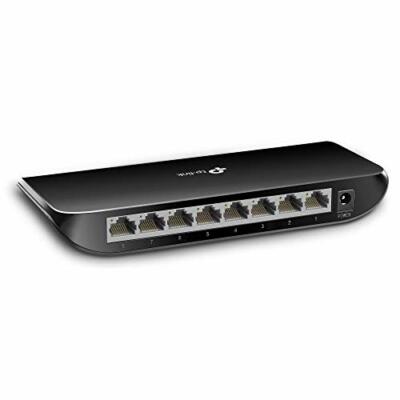 TP-Link TL-SG1008D 8-Port Gigabit-/Netzwerk Switch bis 2000 MBit/s geschirmte 