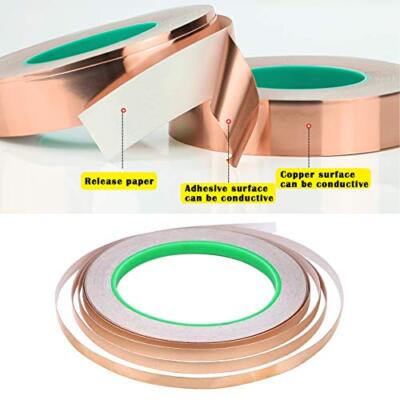 Copper Foil Tape 1/8Inch x 22Yards 4 Rolls with Double Sided Conductive Adhesive