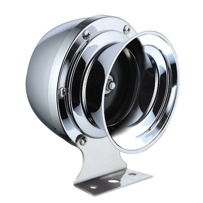 Marine Bootsfanfare Signalhorn tiefer Ton 290 Hz 12 Volt verchromt 