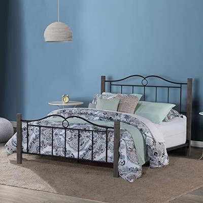 Hillsdale Dumont Metal Full Bed with Double Arched Scroll De