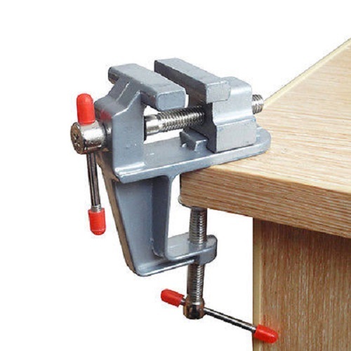 Mini Table Vice Aluminium Alloy Screw Bench Vise for Craft Mould Fixed Tool
