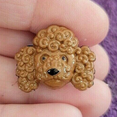 ^Dog Poodle Red Curly Hair Tie Tack Lapel Pin - Perfect Gift Very Unique!