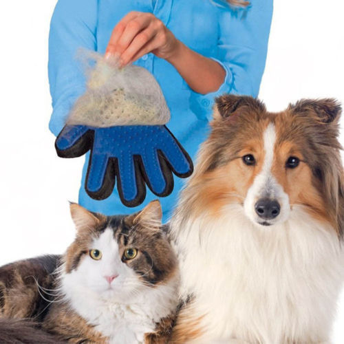 Pet Grooming Gloves Breathable Comfortable for Cats, Dogs Washing Deshedding USA