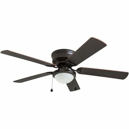 Details About Bronze Led Bedroom Flush Mount Ceiling Fan Light Lamp 52 Pull Traditional New
