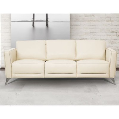 ACME Malaga Sofa, Cream Leather 55005