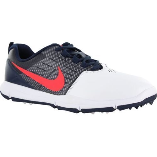 Nike Vapor Pro Golf Cleats White University Red Black Mens  display picture 2