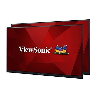 ViewSonic VA2456-MHD_H2 Dual Pack Head-Only 1080p IPS Monitors with Ultra-Thin B