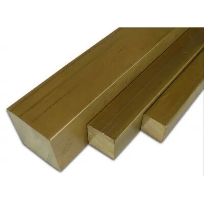 2'' X 2'' X 12'' 360 BRASS SOLID BLANK SQUARE FLAT PLATE 