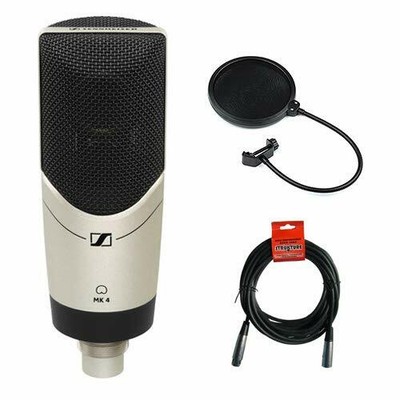 Sennheiser MK 4 Studio Condenser Microphone Bundle
