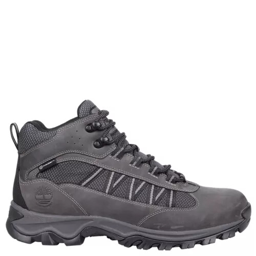 

Мужские серые непромокаемые походные ботинки Timberland Mt.Maddsen Lite Mid Wide(W) A1RMC, Grey, MT. MADDSEN LITE MID
