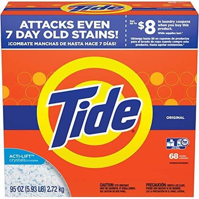 Tide Powder Ultra High Efficiency Original Scent Detergent, 5.93 lb - Case of 3