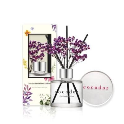 COCODOR Mini Flower Reed Diffuser / Garden Lavender / 1.6oz(50ml) / 1 Pack /