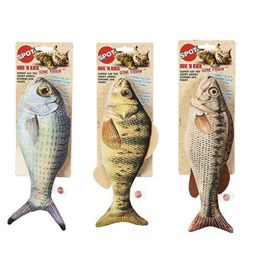 Spot Hug 'N Kick Gone Fishin Assorted Catnip Cat Toy, XL