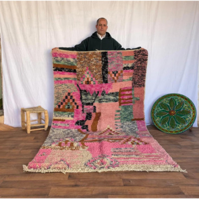 Berber Carpet - Costum Moroccan Rug - Handmade Rug Bedroom Modern - Hand Knotted