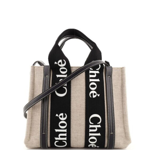 Chloé woody Nano Tote 2way Bag CHC23UP235K3545D Denim