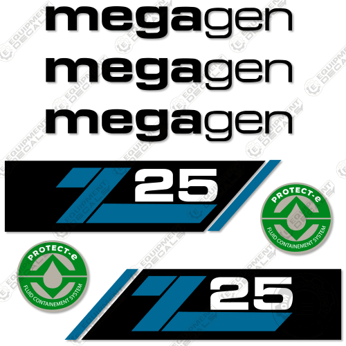 Fits Megagen Z25 Decal Kit Generator - 7 YEAR OUTDOOR 3M VINYL!
