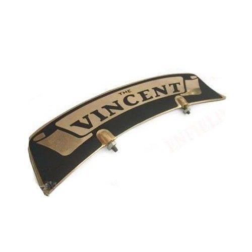 New Vintage Front Mudguard Brass Number Plate Vincent 