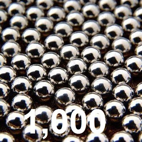 Lot of 1000 8MM Steel Ball For sling shot ammunition Ammo Slingshot 5/16"