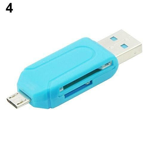 Portable 2 in 1 USB Card Reader Universal Micro USB