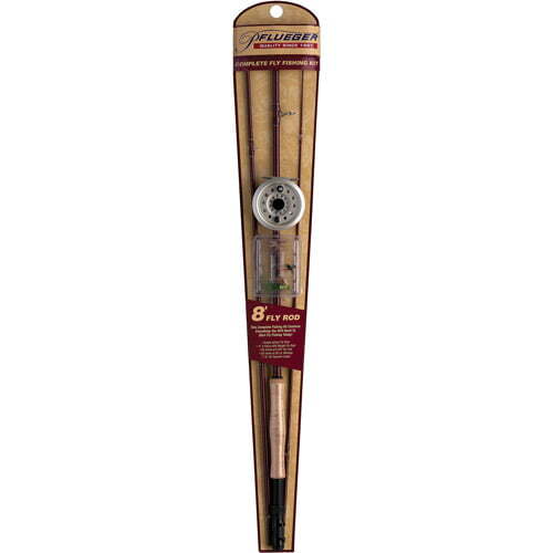 8' Fly Kit Fishing Rod and Reel Combo, Size 44322 Reel