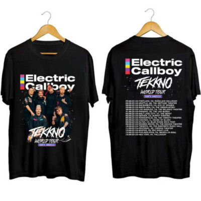 Callboy Electric T-Shirt Black Tekkno Tee Eskimo Love Spray Smile Choo Arrow Hyp