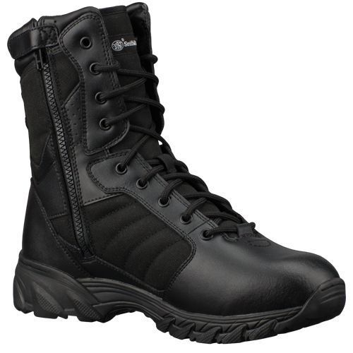 SMITH & WESSON Mens BREACH 2.0 Coyote 8in Side Zip Boots 8.5 SMITH & WESSON Mens BREACH 2.0 Coyote 8in Side Zip Boots 8.5