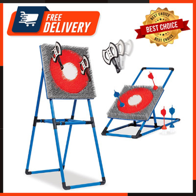 Axe Throw And Lawn Dart Target Sets - Bristle Axe Throwing Target And 2-in-1