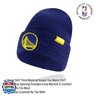 Ultra Game Youth NBA Official Super Soft Winter Beanie Knit Hat with Extra Warm Touch Screen Gloves, Golden State Warriors, Team Color, 1 Size