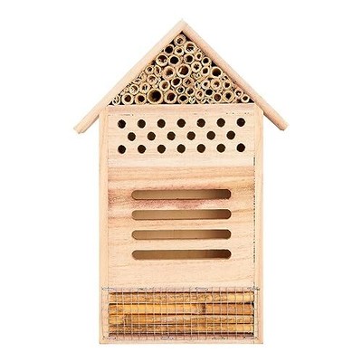 Wooden Insect House Hotel For Bee Butterfly Ladybirds Beneficial Insect Habitat 