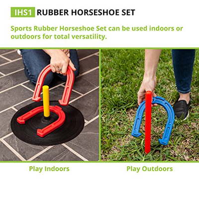 Champion Sports Rubber Horseshoe Set