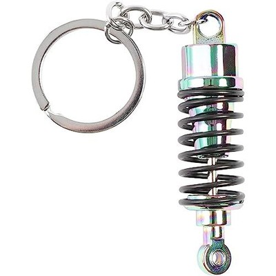 6 Pack Auto Car Parts Keychain Set With Turbo Manual Gearbox Tire Rim Spring Sho