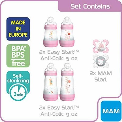 Newborn Babies "feed & Soothe" Girl 6 Count