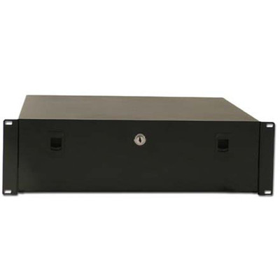 Royal Racks 3U Locking Sliding Drawer Storage Security Server Cabinet Rack Mount