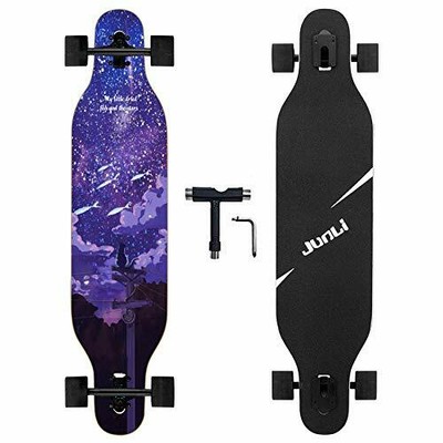 Junli 41 Inch Freeride Longboard Skateboard - Skateboard Cruiser for Cruising...