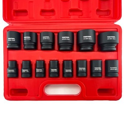 1/2 Inch Shollw Drive Impact Socket 1/2 14PC Shallow Metric (10-32mm) CR-MO