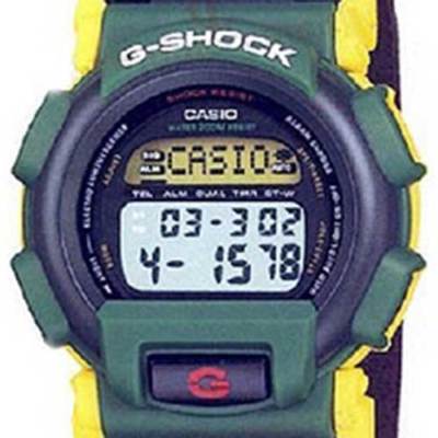 Pre-owned G-shock Condition Casio  1997 Nexax Reggae Dw003r-3v Yellow Green Blue Watch