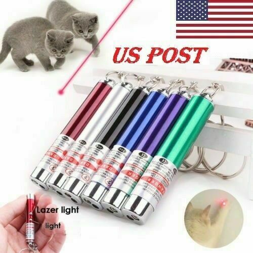 Pet Laser Pointer Cat Catch the LED Light Interactive Exercise Toys New USA SLR
