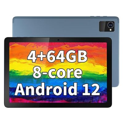 Android Tablet 10 Inch, Octa-Core Android 12 Tablet with 7000mAh Battery (Max...