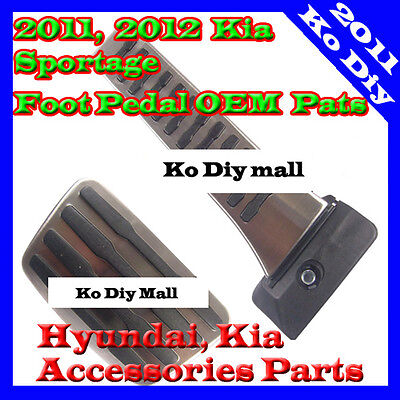 Stainless Steel Accelrate  Brake Foot Pedal For 11 12 13 14 2015 Kia Sportage R
