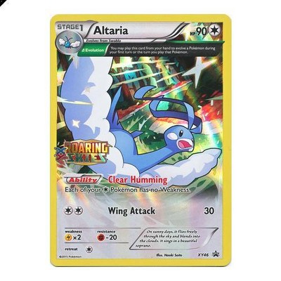 NM Prerelease STAFF Pokemon ALTARIA Card BLACK STAR PROMO Set XY46 Roaring Skies