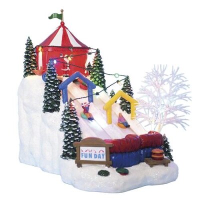 Snow Tubing Prelit Village Building