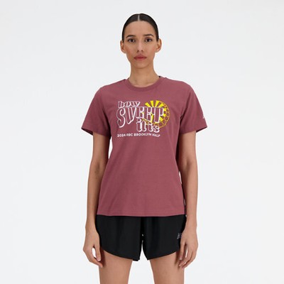 Женская футболка New Balance с полупрозрачным рисунком RBC Brooklyn