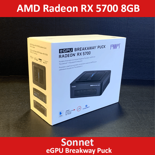 Sonnet Radeon RX 5700 8GB VRAM | eGFX Breakaway Puck eGPUのeBay ...
