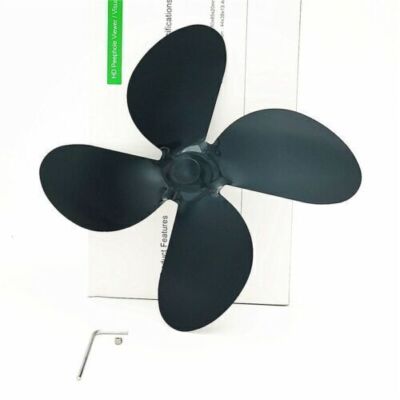 4Blades Wood Stove Fan Heat Powered Eco Fireplace Replacement Blade Saving Fuel
