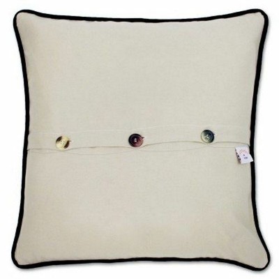 Finger Lakes Hand-Embroidered Pillow