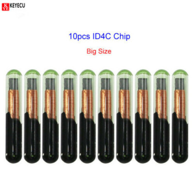 10pcs Big ID4C Glass Transponder Chip Aftermarket for Ford for Toyota for Mazda