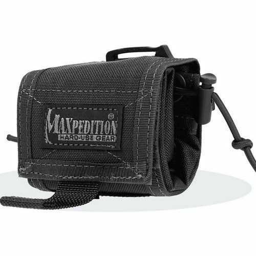 Maxpedition Rollypoly MM Folding Utility Rugged Dump Pouch Design Black 0208B