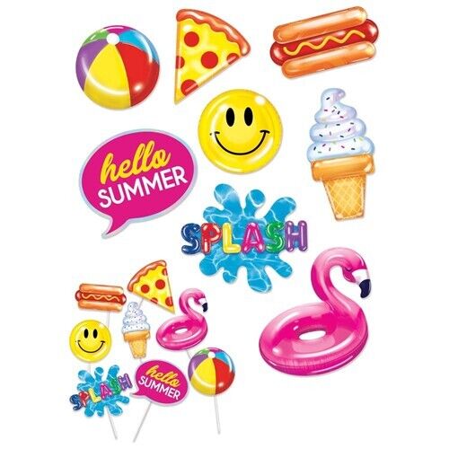 Pool Party Photo Props With Plastic Dowels 8 Per Pack Pool Party Summer Party