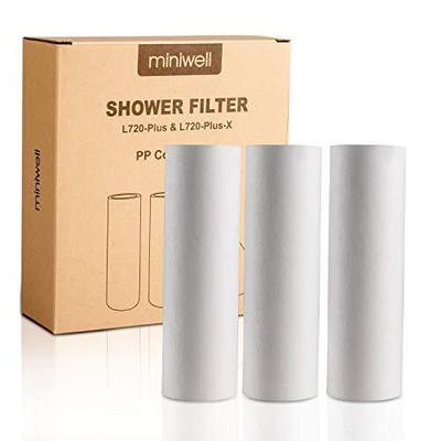 Replacements for Miniwell Shower Filter 720-Plus shower head filter with Doub