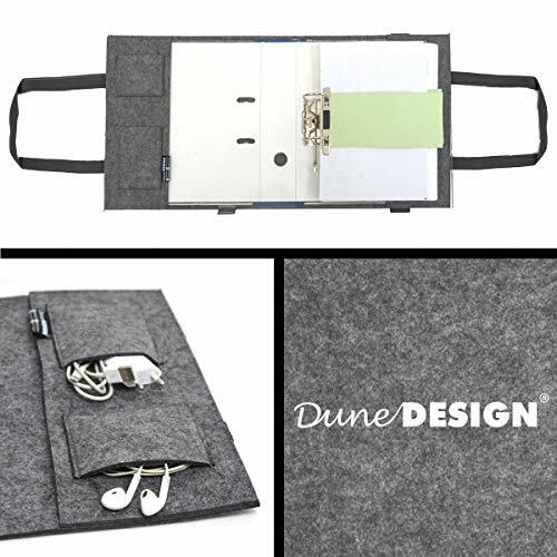 DuneDesign Filz Ordnertasche 31x34x9 cm Ordnerhülle Unitasche Ordnermappe... 